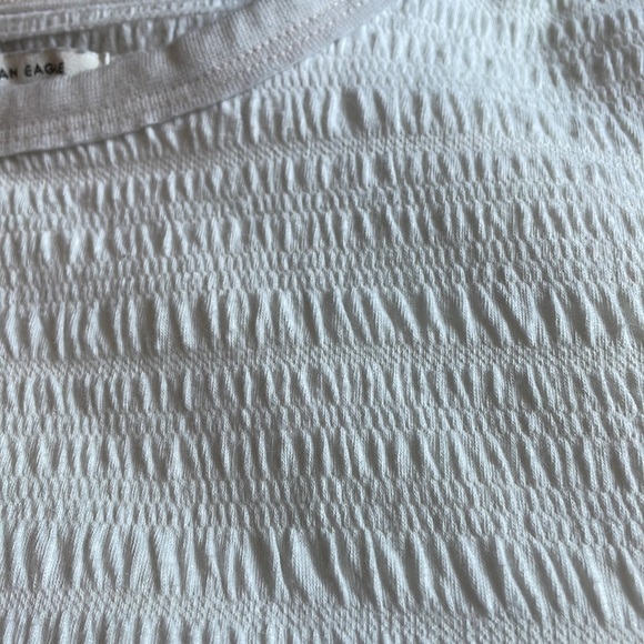 American Eagle Smocked Tee White XXL - Picture 3 of 6